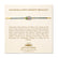 A cream, Cast of Stones branded backing card holds a crystal-beaded bracelet labelled "Calming and Anti-Anxiety Bracelet". There is an informational paragraph below the bracelet detailing the properties of each crystal and its benefits.