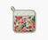Floral pot holder with green border on a white background