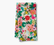 Kitchen towel with floral pattern on white background.