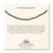 A cream, Cast of Stones branded backing card holds a crystal-beaded bracelet labelled "Pyrite Bracelet". There is an informational paragraph below the bracelet detailing the properties of the crystal and its benefits.