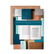 Greeting card with an image of overlapping books with the quote "My friends have made the story of my life. - Helen Keller".