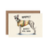 Greeting card with an illustration of a whippet wearing sunglasses and a sweater, with the text 'WHIPPET' and 'WHIPPET REAL GOOD'.