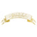 A white banner table setting with the word "Grateful" in gold cursive.