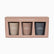 A rose gold box with three votives with the text "Find Your Mantra". The votives are named, respectively, "I am confident", "I am tranquil", and "I am strong".